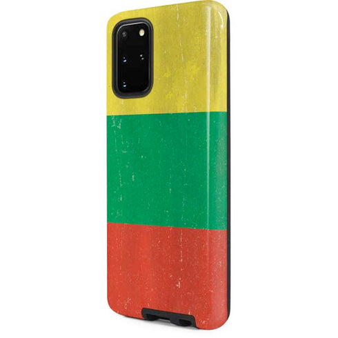 Lithuania Flag Distressed Galaxy S20 Plus Pro Case